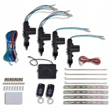Car Central Door Lock Kit with 2 Key Remotes