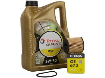 TOTAL INEO ECS 5W30 5L+FILTR OLEJU OE673