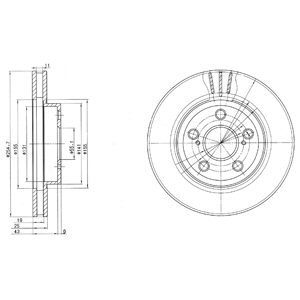 Гальмівний диск DELPHI BG2880