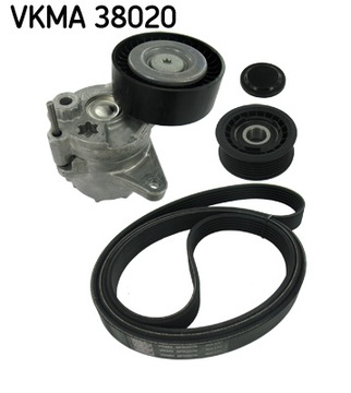 SKF VKMA 38020 комплект клинового ременя