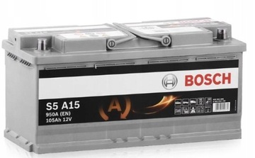 Аккумулятор BOSCH S5 AGM 105AH 950A S5A15