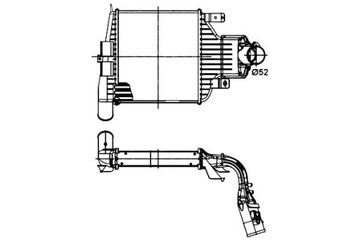 ІНТЕРКУЛЕР OPEL ASTRA H ZAFIRA B 1,6 T 2,0 T NRF