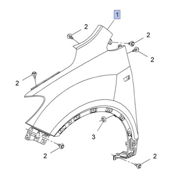 КРИЛО ПЕРЕДНЄ ЛІВЕ OPEL INSIGNIA 13277520 OE