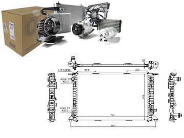 NISSENS РАДИАТОР ДВИГАТЕЛЯ 8K0121251T 8K0121251AH 8