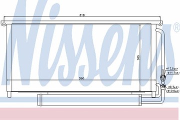 РАДІАТОР КОНДИЦІОНЕРА NISSENS 94840