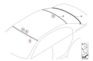 Ущільнювач вітрового скла OE BMW E65 E66