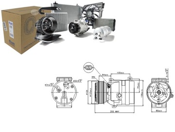 КОМПРЕСОР КОНДИЦІОНЕРА NISSAN INTERSTAR PRIMASTAR