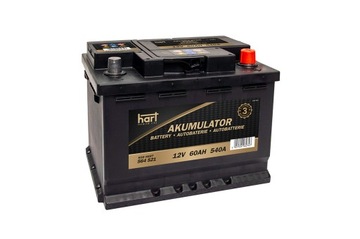 AKUMULATOR 60AH 540A P+ HART 242X175X175