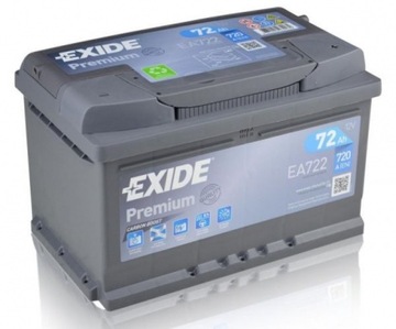 Exide PREMIUM EA722 72Ah 720A