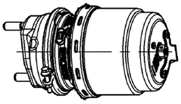 Тормозной цилиндр 12/24 (ход 57/57 мм 8,5 бар) вы