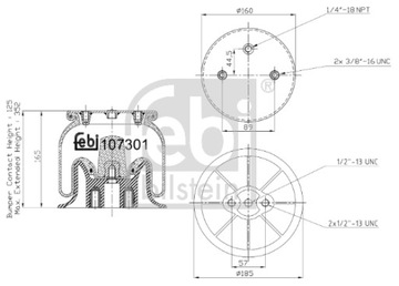 FEBI BILSTEIN 107301 сильфон, Кондиціонер