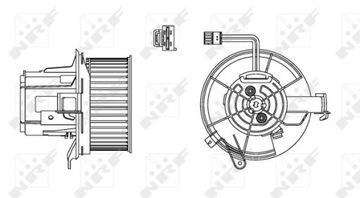 NRF внутренний вентилятор 34162 NRF 87391