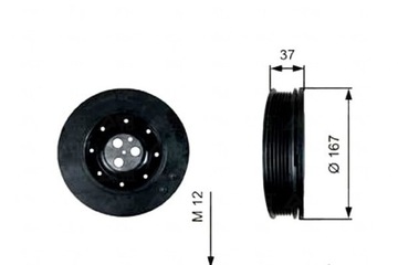 Ворота шків колінчастого вала FORD MONDEO III T