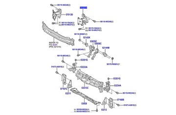 57014-K2010 STREFA BELKI ZDERZAKA YARIS CROSS