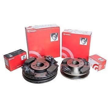 BREMBO TARCZE KLOCKI PRZÓD+TYŁ S40 II V50 C30 300M