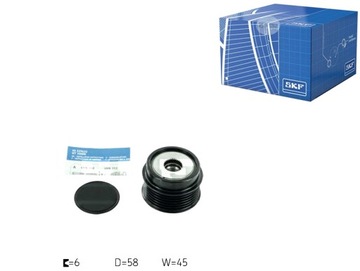 ОДНОСПРЯМОВАНА МУФТА ГЕНЕРАТОРА SKF 373202B00