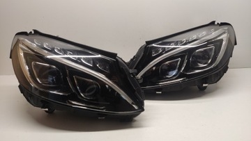 MERCEDES C KLASA 205 FULL LED ILS LEWA PRAWA LAMPA