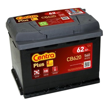 CENTRA PLUS CB620 62AH 540A P+