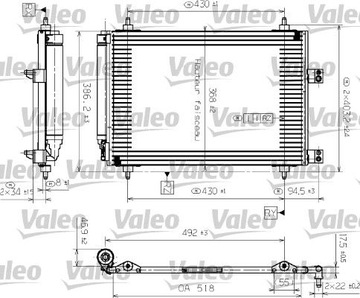 Valeo 817526 Skraplacz, klimatyzacja