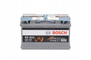 Akumulator Bosch S5 AGM 80AH 800A L- S5A11