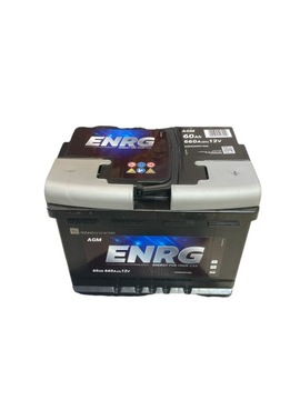 Акумуляторна батарея ENRG STAR & STOP AGM 60Ah