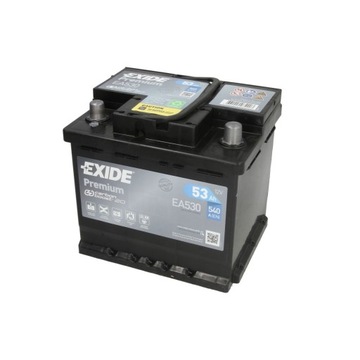 Akumulator EXIDE PREMIUM 53Ah 540A P+