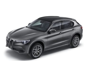 Чорні матові рейлінги на даху Alfa Romeo Stelvio