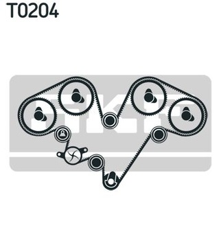 SKF VKMA 02540 комплект ремня ГРМ