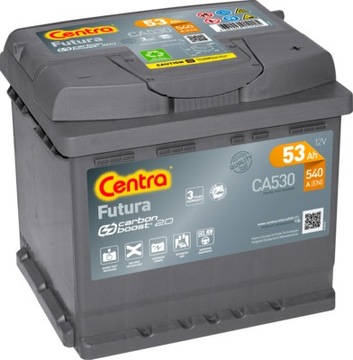 AKUMULATOR CENTRA FUTURA P+ 53AH/540 CA530 CENTRA