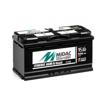 Батарея MIDAC, AGM START&STOP 95Ah, 850A