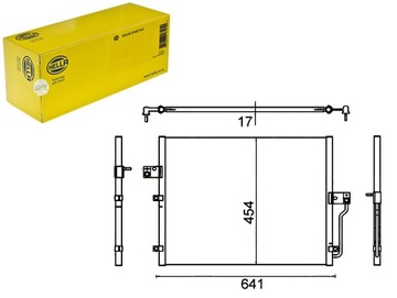 HELLA КОНДЕНСАТОР КОНДИЦІОНЕР РАДІАТОР 6840009001