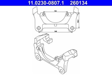 ХОМУТ SEAT EXEO 1.6 09-10 СПЕРЕДУ