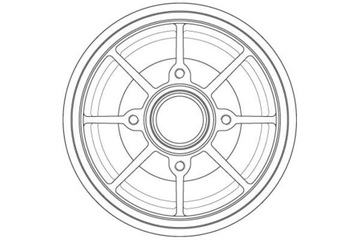 Задний тормозной барабан TRW DB4546MR