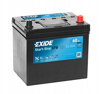 EXIDE EFB EL604 60Ah 520A JAPAN P+