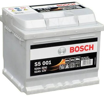 Аккумулятор BOSCH SILVER S5001 52 Ah 520a