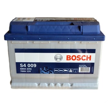 Akumulator 12V 74Ah 680A BOSCH S4 s4009