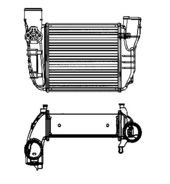 Радиатор интеркулера AUDI A4 B6 1.8 11.00-12.04