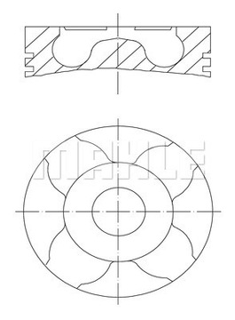 Tłok MAHLE 010 04 04