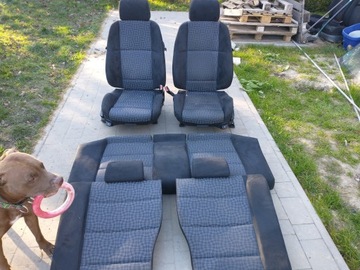 Сидіння водія-пасажира + кушетка ALKANTARA BMW E36
