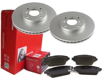 TARCZE + KLOCKI BREMBO PRZÓD HONDA ACCORD VII