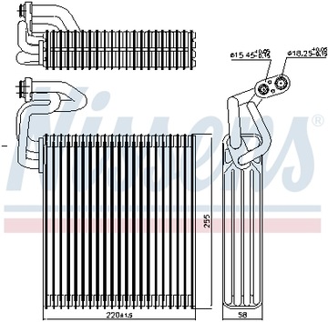 Випарник кондиціонера Nissens NIS 92214