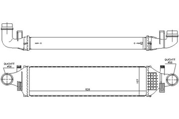 Інтеркулер MERCEDES A (W176) B (W246 W242) CLA (C