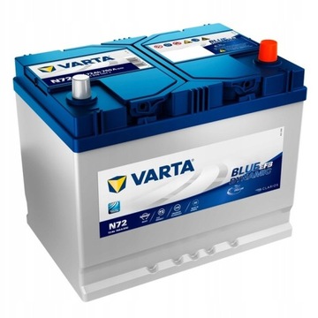 Akumulator Varta EFB Blue Dynamic 72Ah 760A R+ N72