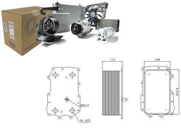 CHŁODNICA OLEJU DAF CF 85 XF 105 XF 106 XF 95 MX-1