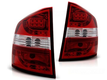 LAMPY DIODOWE SKODA OCTAVIA II KOMBI 04- RED WHITE