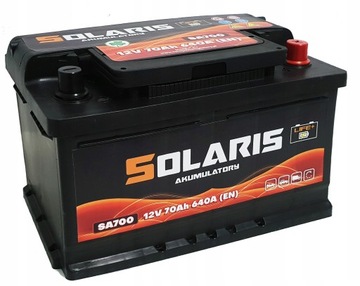 AKUMULATOR SOLARIS 70AH 640A