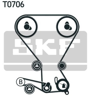 SKF VKMA 95958 комплект ременя ГРМ