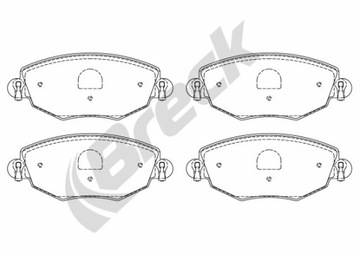 ГАЛЬМІВНІ КОЛОДКИ ПЕРЕДНІ BRECK FORD MONDEO III 1.8