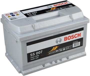 Аккумулятор 74AH 750A SILVER S5 P + BOSCH