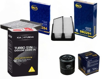Zestaw filtrów HYUNDAI I30 1.4 1.6 od 2012+olej